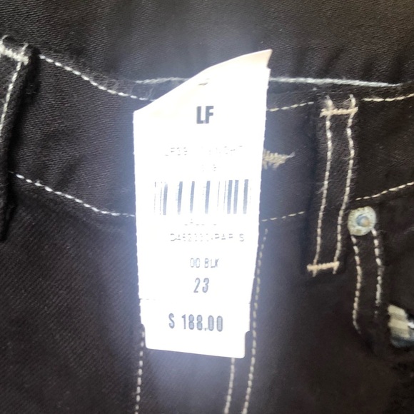 Carmar NWT Black denim distressed shorts size 23 High Rise Cut offs Daisy Dukes - Picture 4 of 6